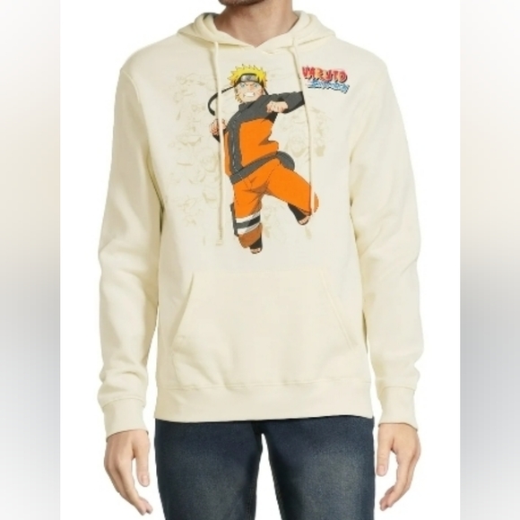 🆕️Naruto Shippuden Cream Anime Hoodie - Picture 3 of 5